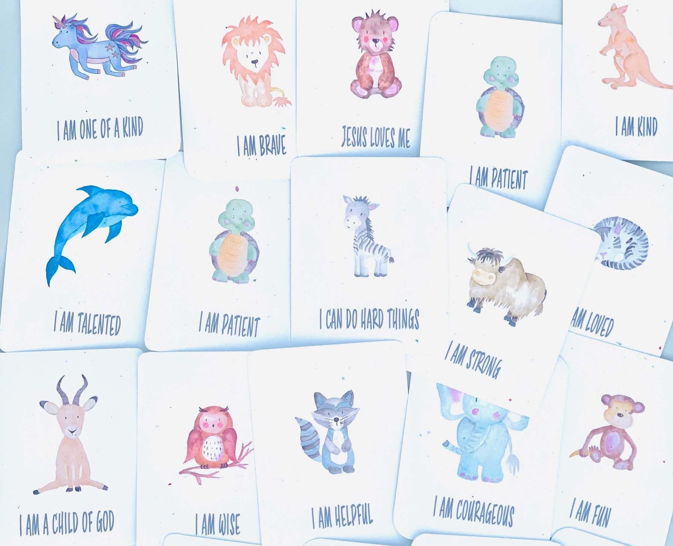 Affirmation Cards for Kids, Digital Download PDF - Word Warriors