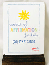 Load image into Gallery viewer, Affirmation Cards for Kids, Lunch Box Notes - Word Warriors
