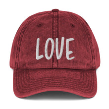 Load image into Gallery viewer, Love Hat, Bachelorette Hat, Love One Another, Disney Hat, Women Christian Valentines Day, Faith Hope Love Baseball Caps, Vintage word hats
