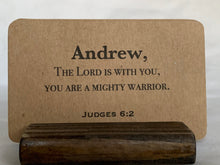 Load image into Gallery viewer, Brown Teenager Scripture Cards with Personalized Name - Word Warriors
