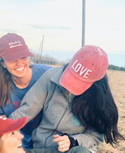Load image into Gallery viewer, Love Hat, Bachelorette Hat, Love One Another, Disney Hat, Women Christian Valentines Day, Faith Hope Love Baseball Caps, Vintage word hats
