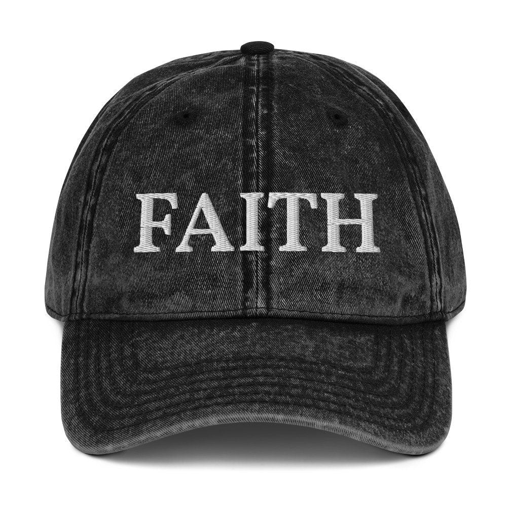 Faith Over Fear Hat, Embroidered Faith Hat, Mama Hat, Custom Trucker Hat, Hat for Moms, Hat for Cancer Patients, Inspirational Gift