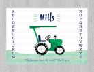 Gift for Toddler Boys, Tractor on Placemat For Boys, Gifts for Boys, Birthday Tractor, Scripture for Boys