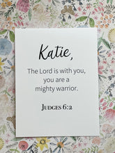 Load image into Gallery viewer, Personalized Scripture Card Deck with Vintage Floral Designs for Women
