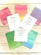 Load image into Gallery viewer, Personalized Scripture Card Deck with Watercolor Designs for Women - Word Warriors
