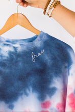 Load image into Gallery viewer, Team USA Tie Dye Hand Embroidered Sweatshirt (Unisex) - Word Warriors
