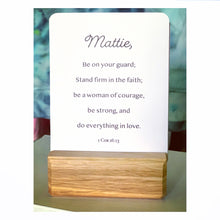 Load image into Gallery viewer, Personalized Scripture Card Deck with Floral Designs for Women - Word Warriors
