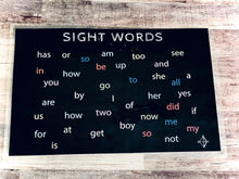 Load image into Gallery viewer, Sight Words for Kindergarden, Preschool Placemat - Word Warriors
