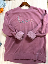 Load image into Gallery viewer, Love Script Embroidered Sweatshirt
