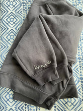 Load image into Gallery viewer, Brave Embroidered Pullover, Dark Grey - Word Warriors
