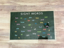 Load image into Gallery viewer, Sight Words for Kindergarden, Preschool Placemat - Word Warriors
