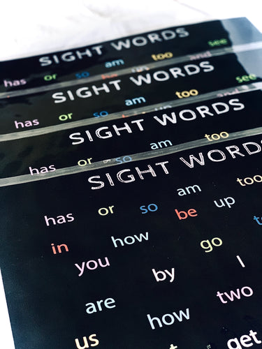 Sight Words for Kindergarden, Preschool Placemat - Word Warriors