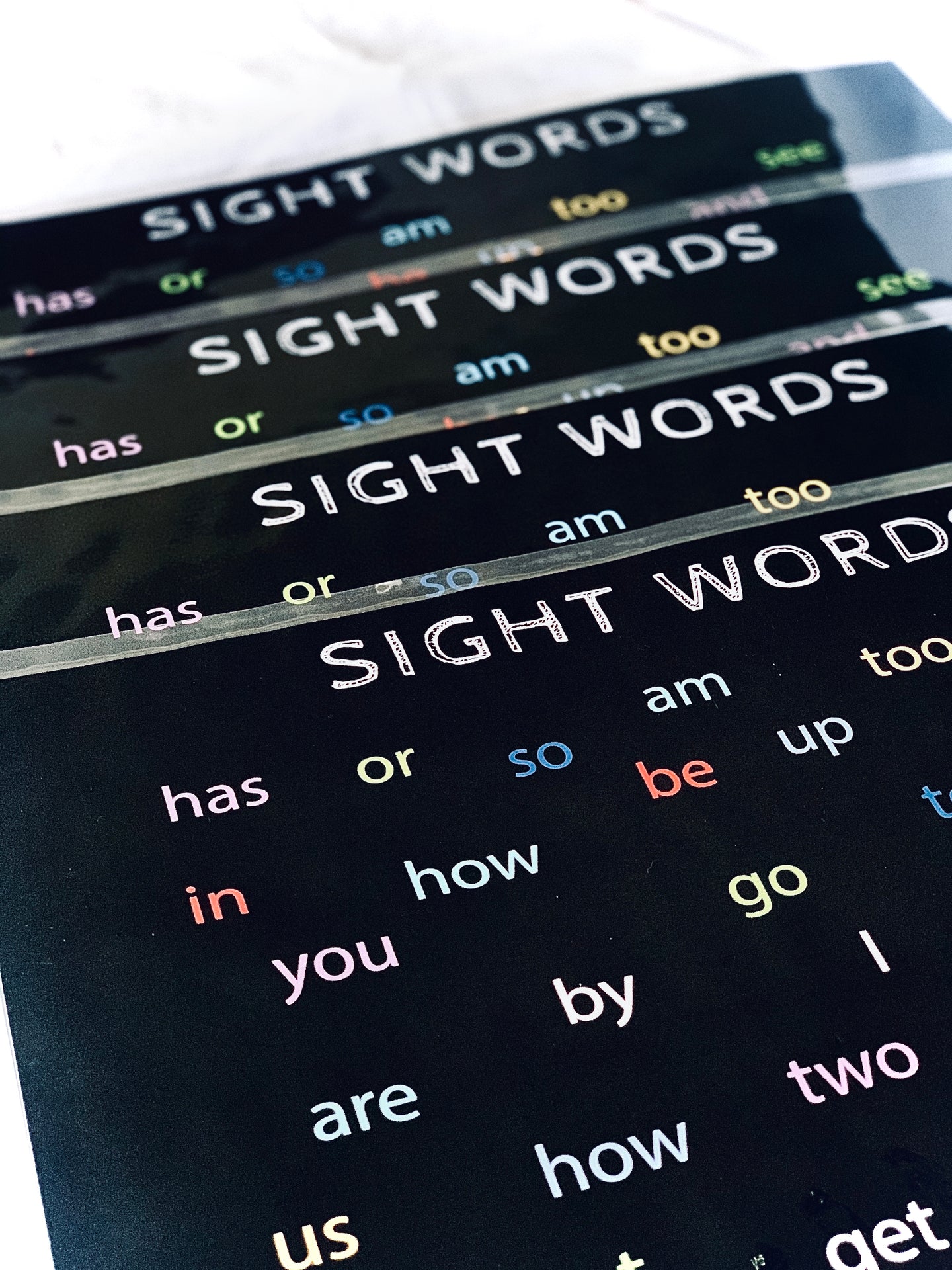 Sight Words for Kindergarden, Preschool Placemat - Word Warriors
