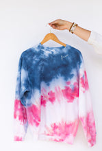 Load image into Gallery viewer, Team USA Tie Dye Hand Embroidered Sweatshirt (Unisex) - Word Warriors
