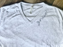 Load image into Gallery viewer, Grace Hand Embroidered Women&#39;s Tshirt - Word Warriors
