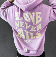 Load image into Gallery viewer, Love Never Fails Hoodie

