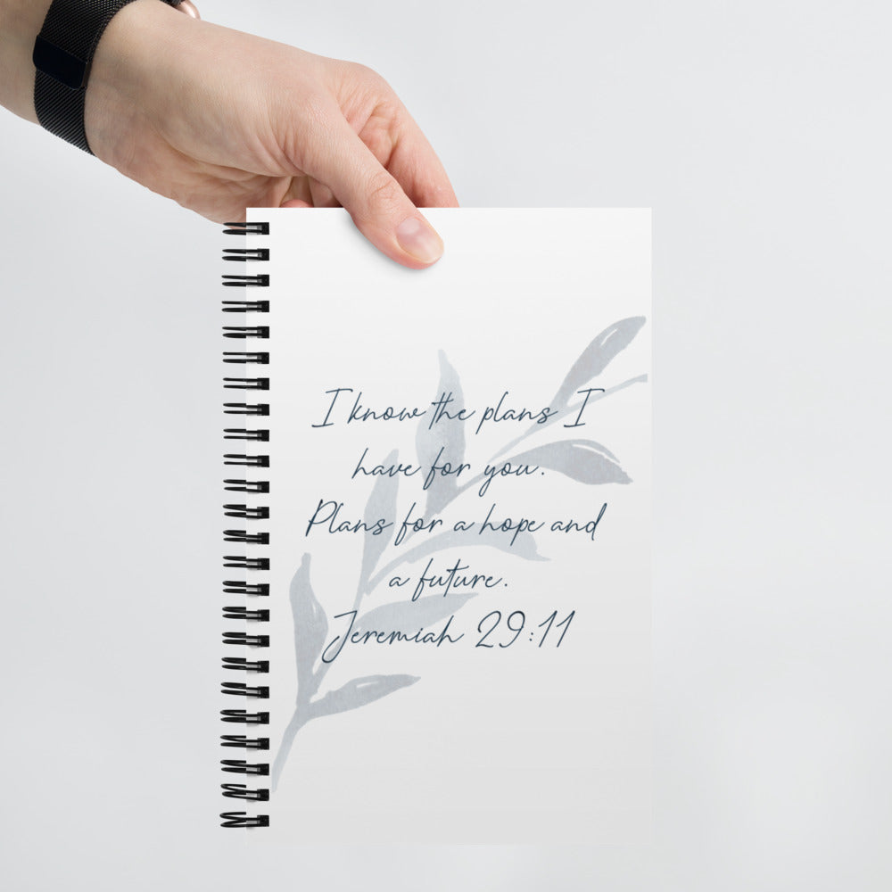 I Know the Plans for You Journal, Jeremiah 29:11 Spiral notebook, Word Warriors PrayerJournal - Word Warriors