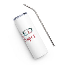 Load image into Gallery viewer, Healed By His Stripes Stainless steel tumbler
