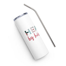 Load image into Gallery viewer, Healed By His Stripes Stainless steel tumbler
